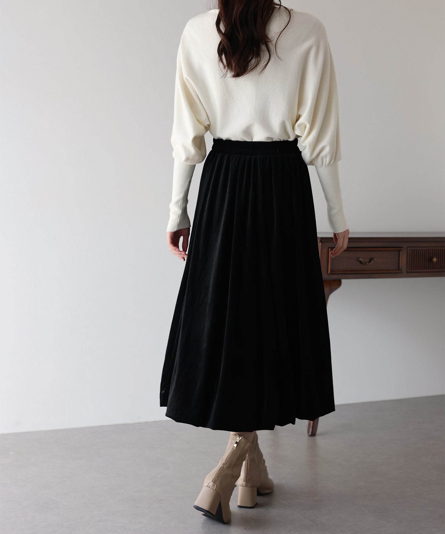 ベロアバルーンスカート