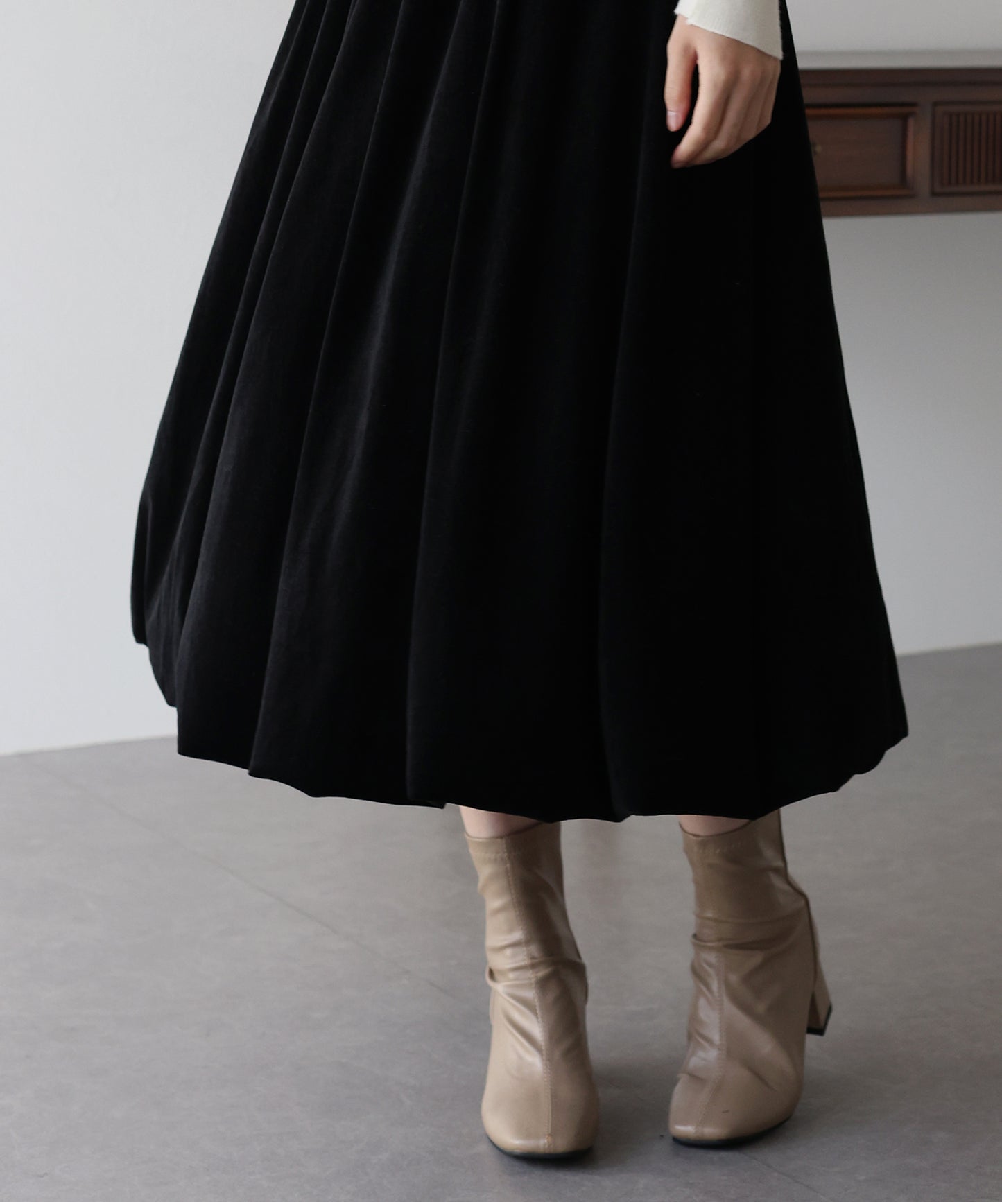 ベロアバルーンスカート