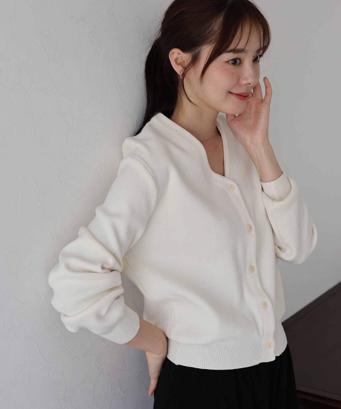 【早割5％OFF】もちもちダンボールニットカーディガン