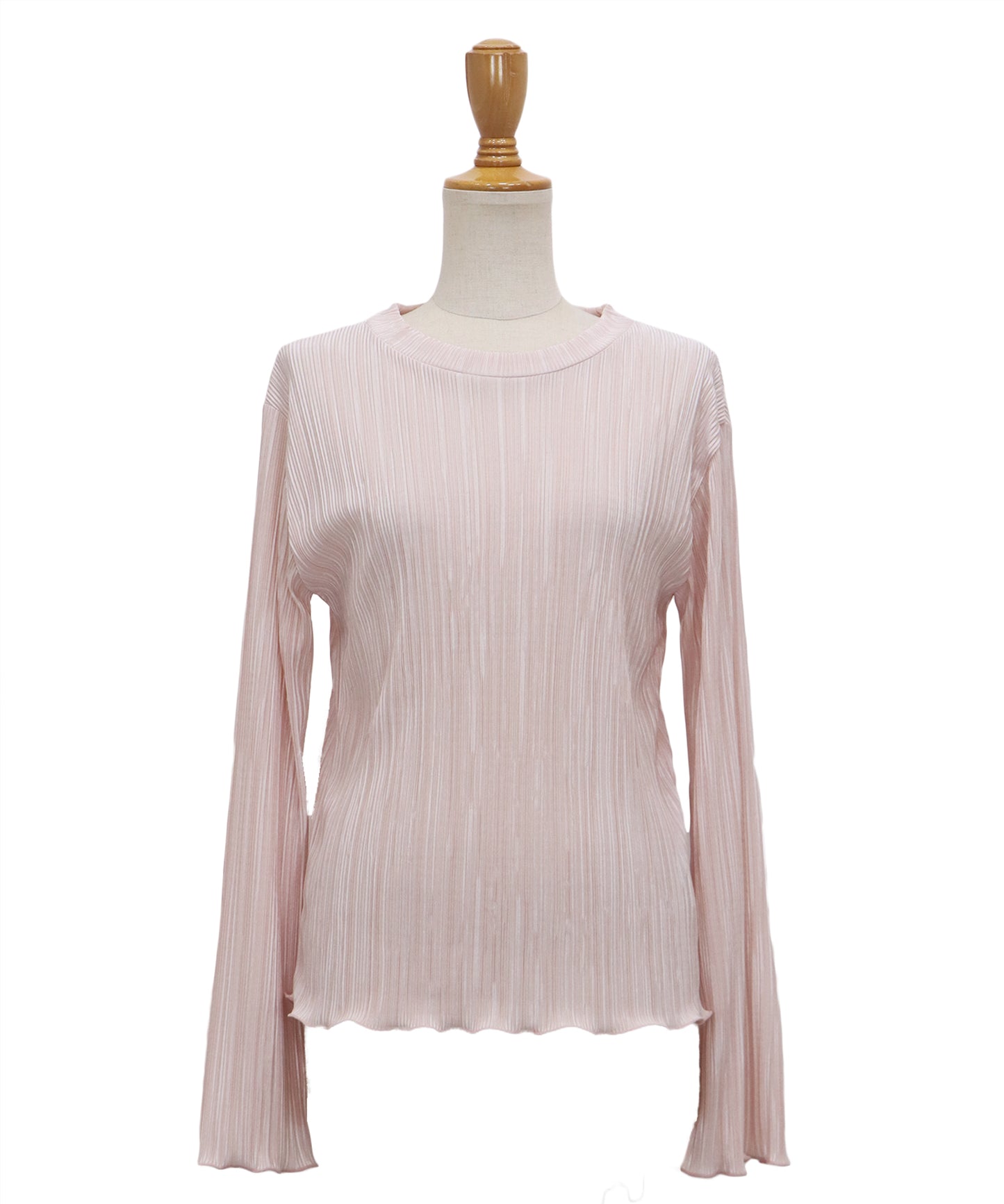 フレアスリーブランダムプリーツメローブラウス【ネコポス】