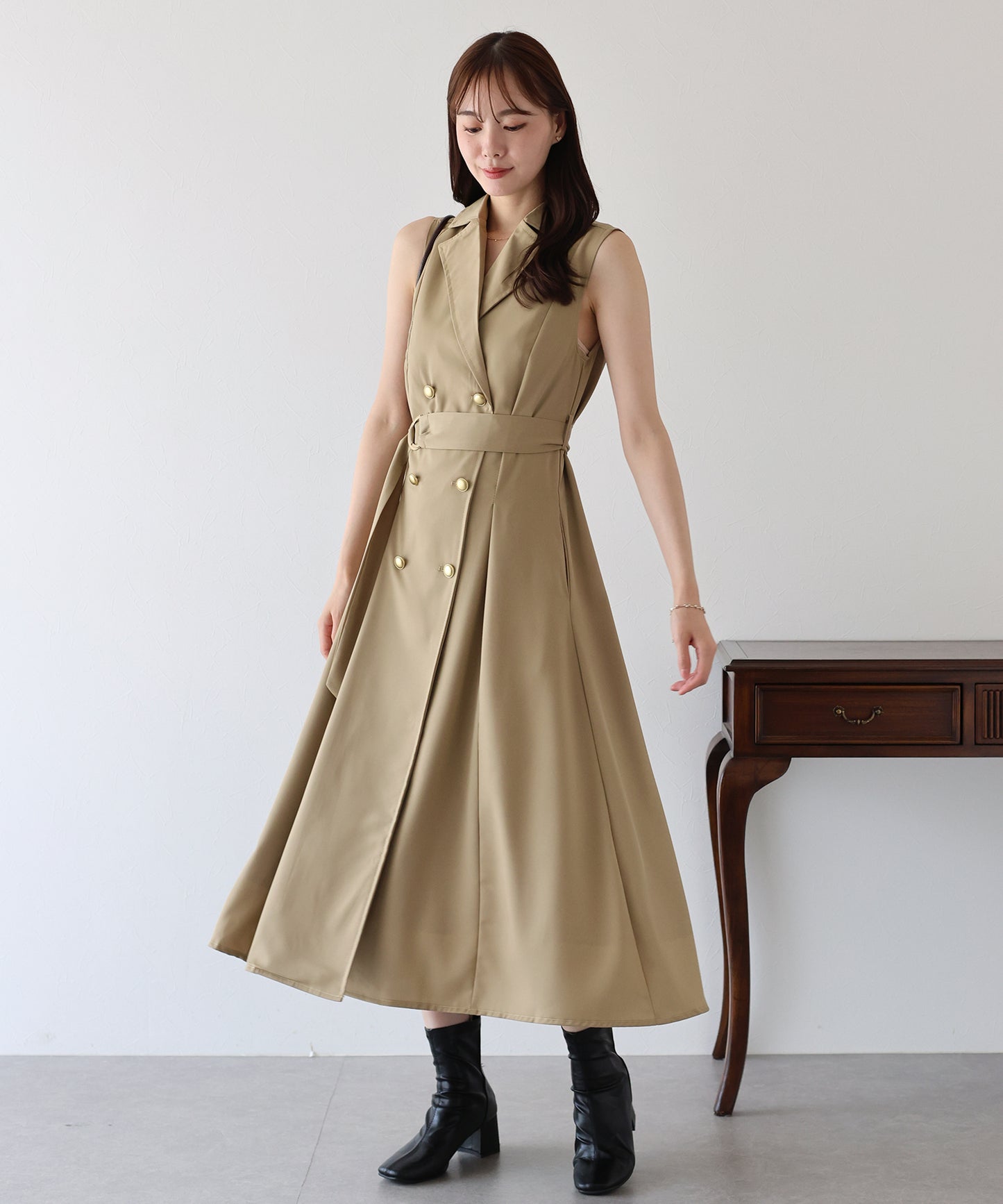 【TIME SALE】トレンチジレワンピース