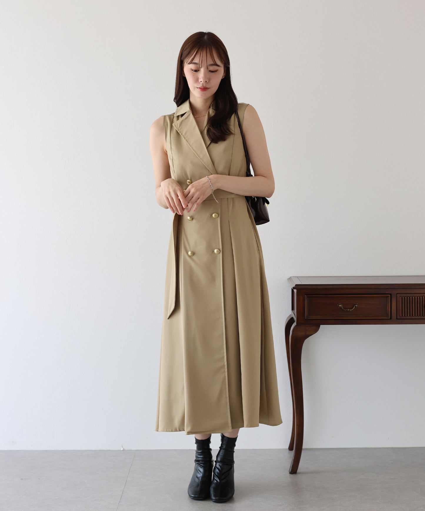 【TIME SALE】トレンチジレワンピース
