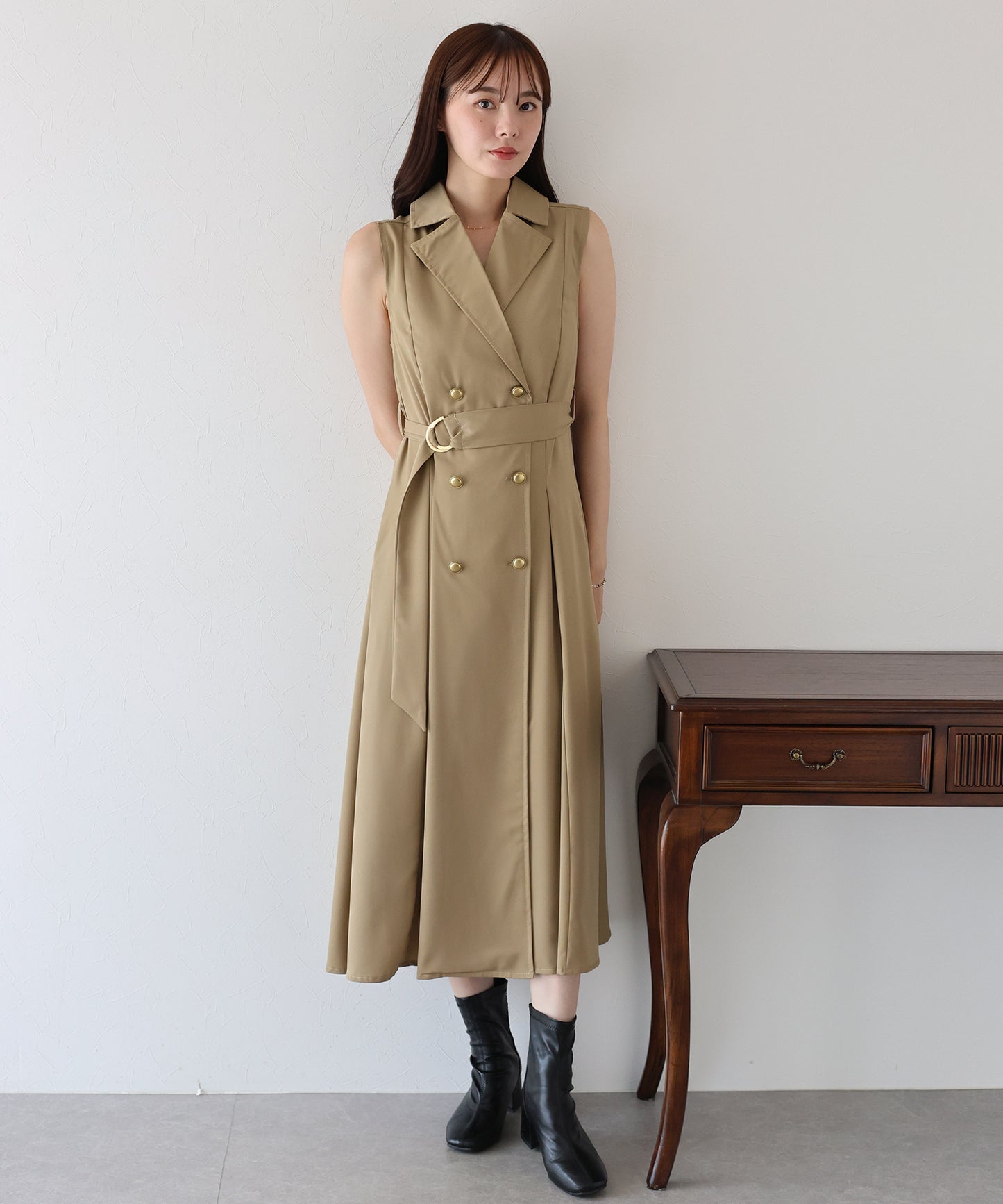 【TIME SALE】トレンチジレワンピース