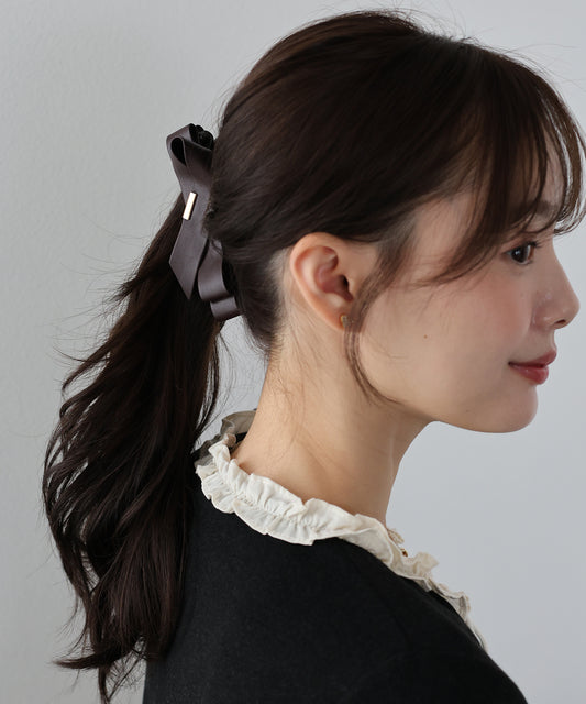 フェイクレザーリボンバナナクリップ