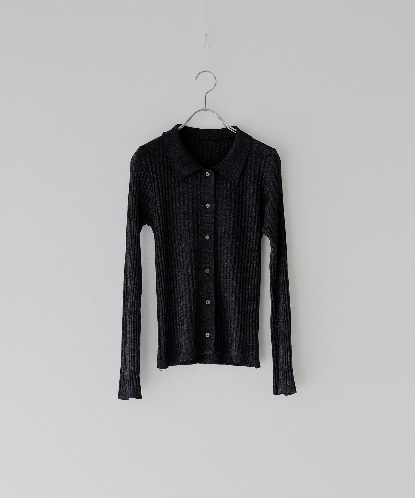 【SALE】シアーリブポロカーディガン[J by blue]