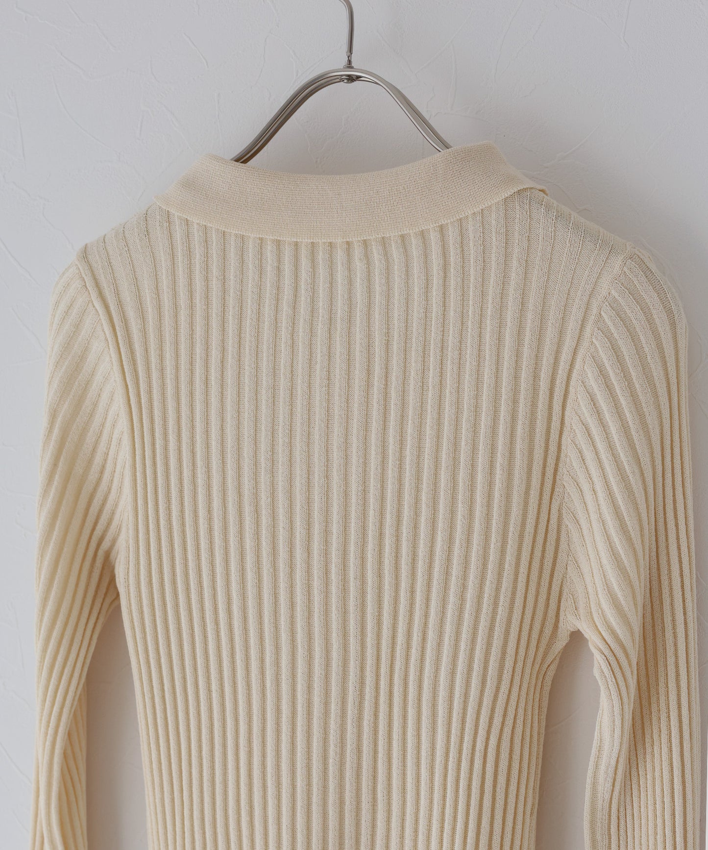 【SALE】シアーリブポロカーディガン[J by blue]