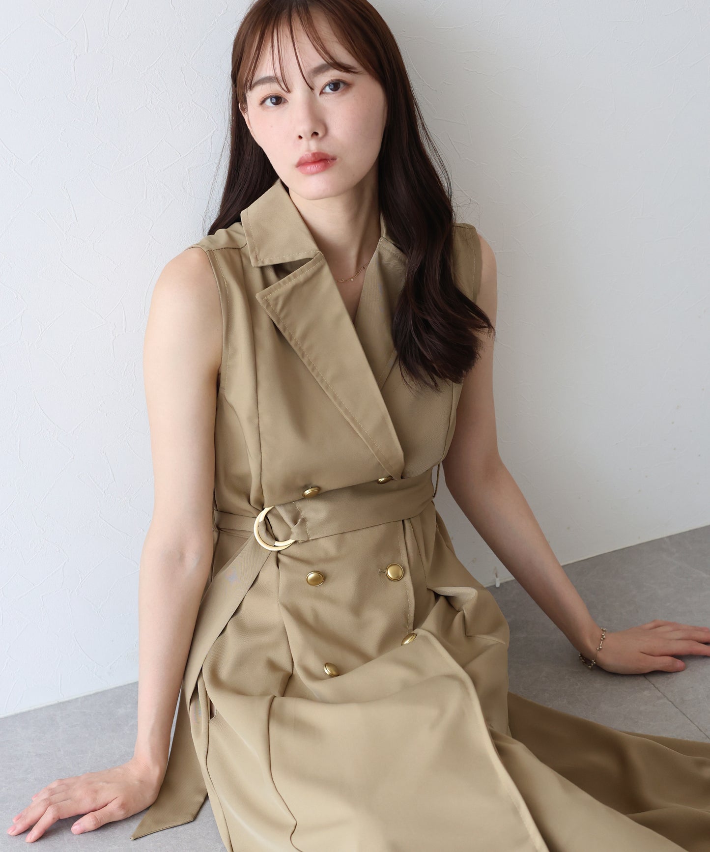 【TIME SALE】トレンチジレワンピース