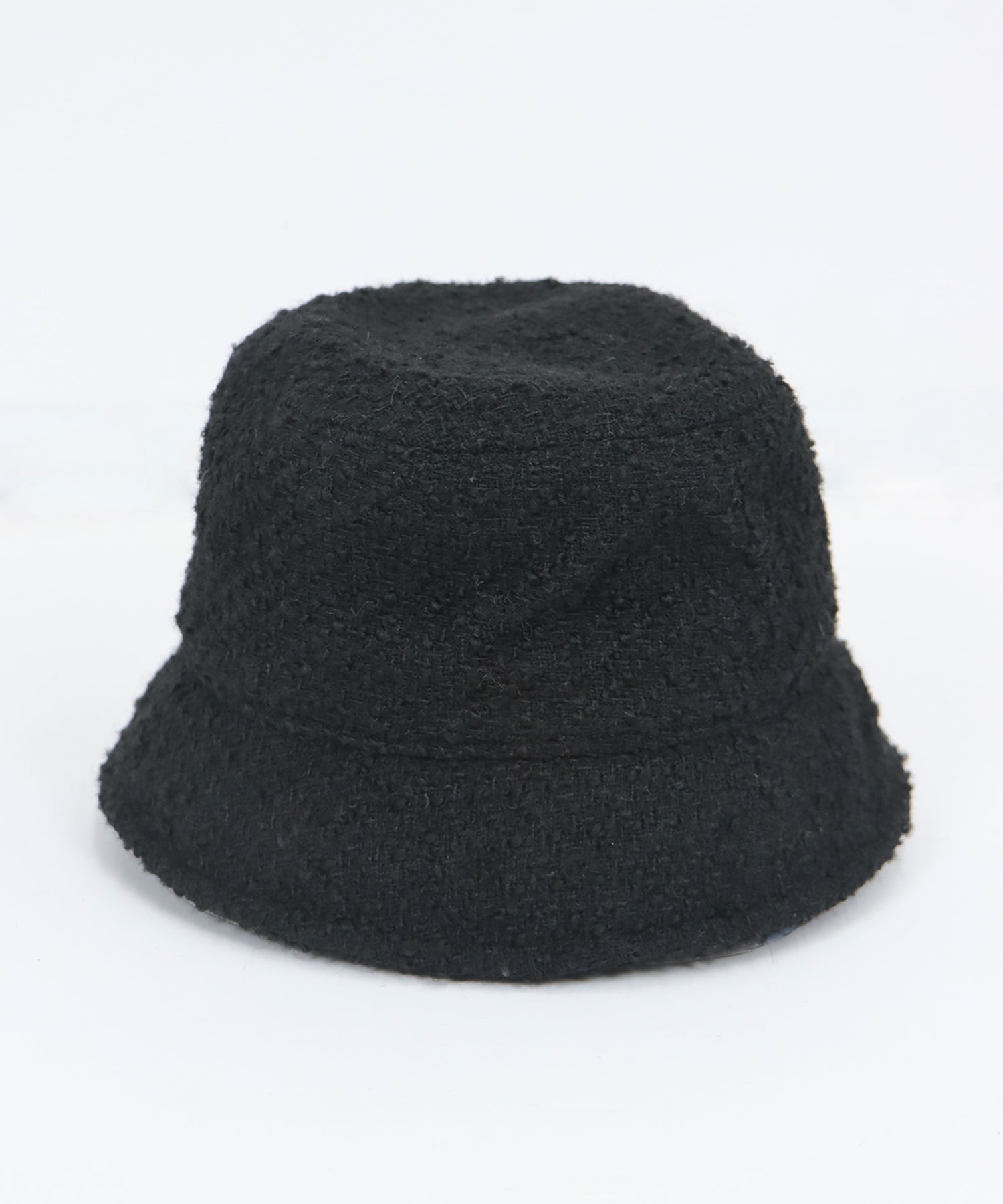 バケットハット 黒 ウール - 帽子