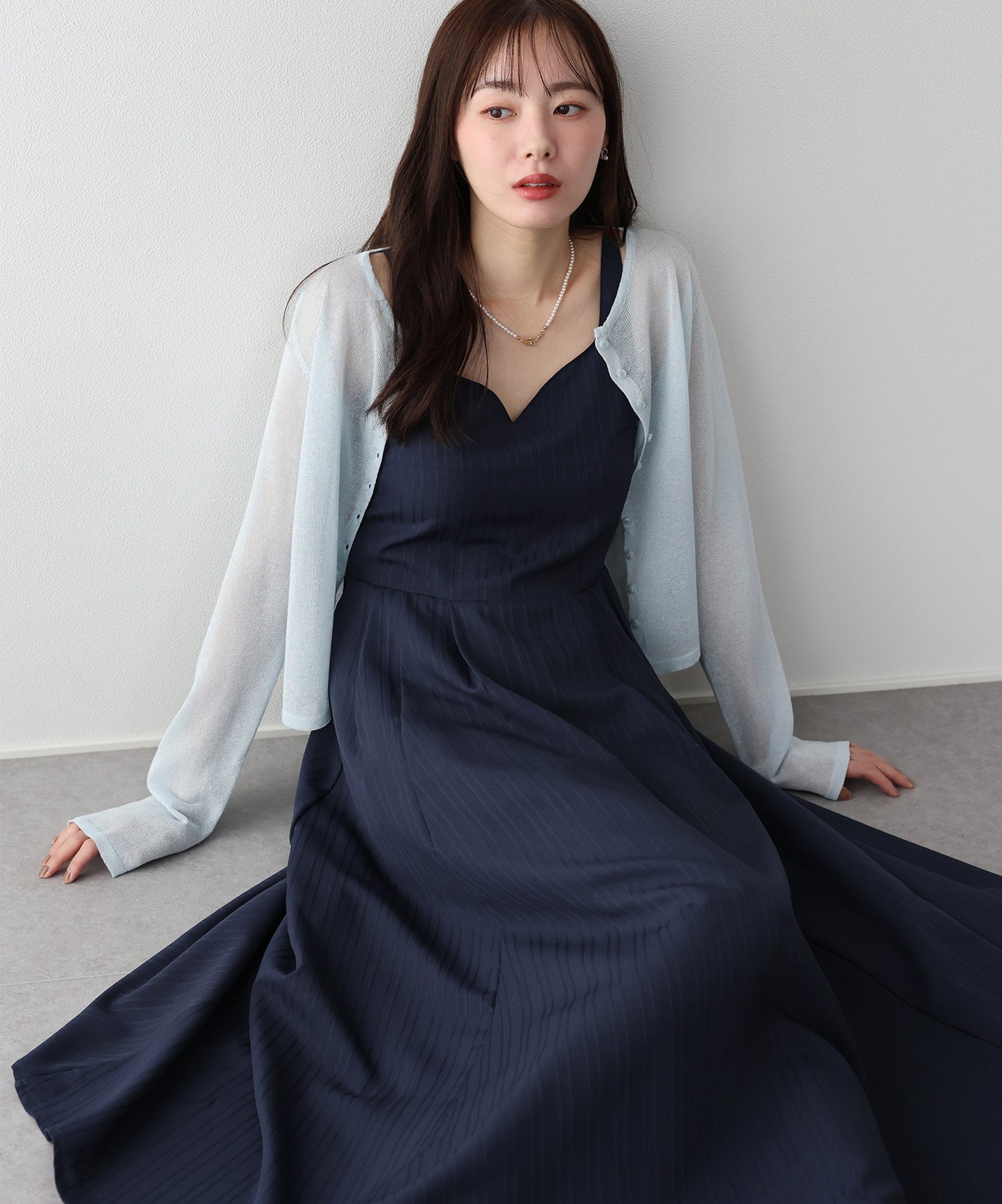 【早割5％OFF】ハートネックキャミワンピース