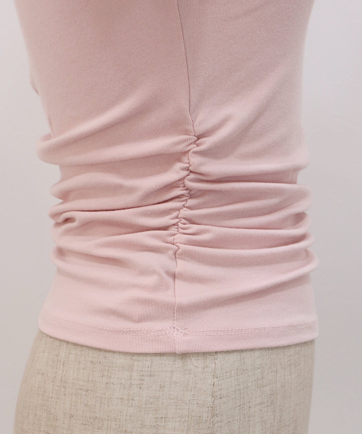 【早割5％OFF】ギャザーオフショルダーカットソー【ネコポス】