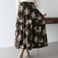 【早割5％OFF】フラワーティアードスカート