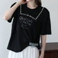 パール付きレースドッキングロゴTシャツ【メール便】