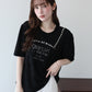 パール付きレースドッキングロゴTシャツ【メール便】