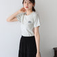 【TIME SALE】ワンポイントロゴ刺繍Tシャツ【ネコポス】