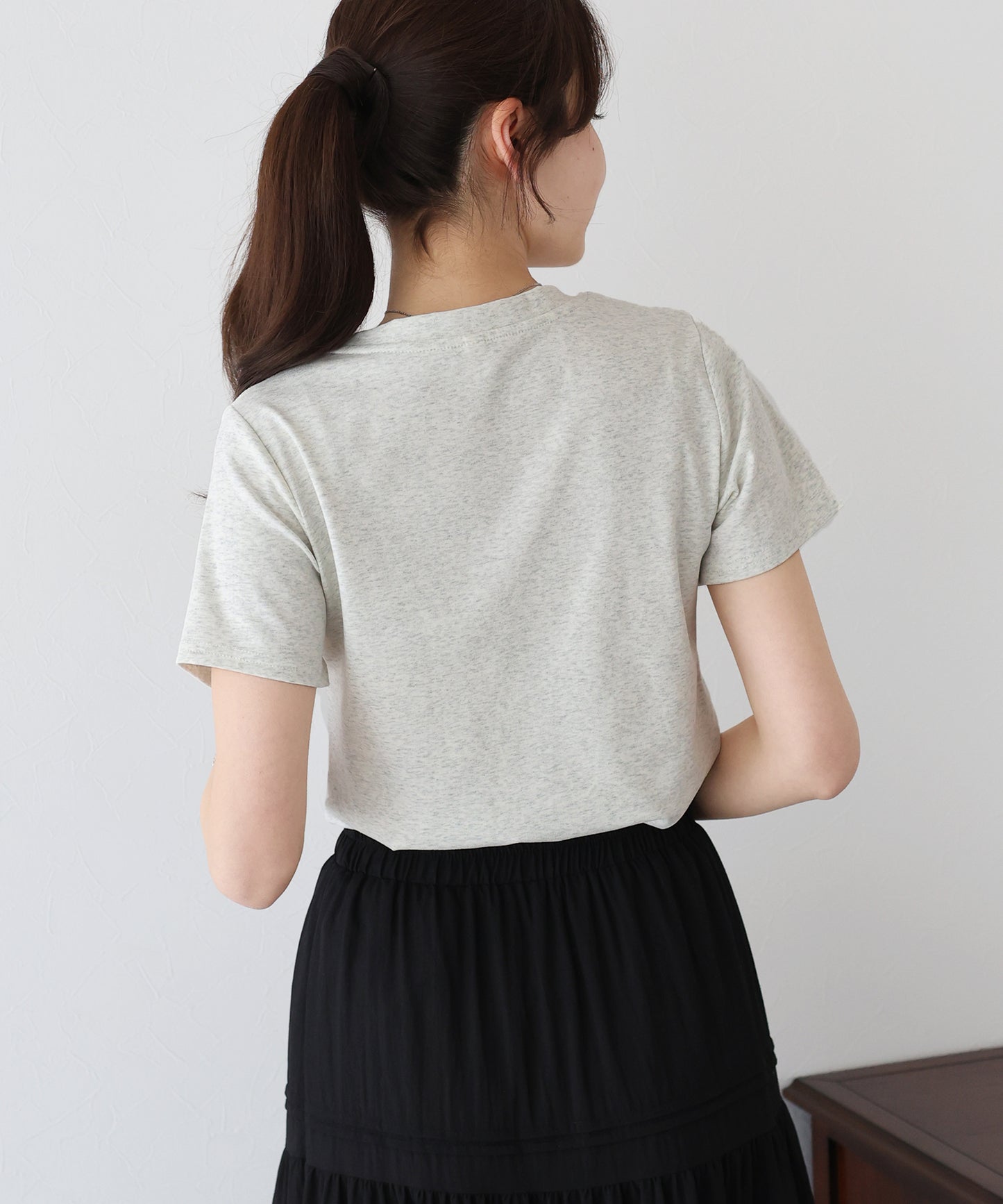 【TIME SALE】ワンポイントロゴ刺繍Tシャツ【ネコポス】