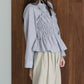 ペプラムシャーリングシャツ