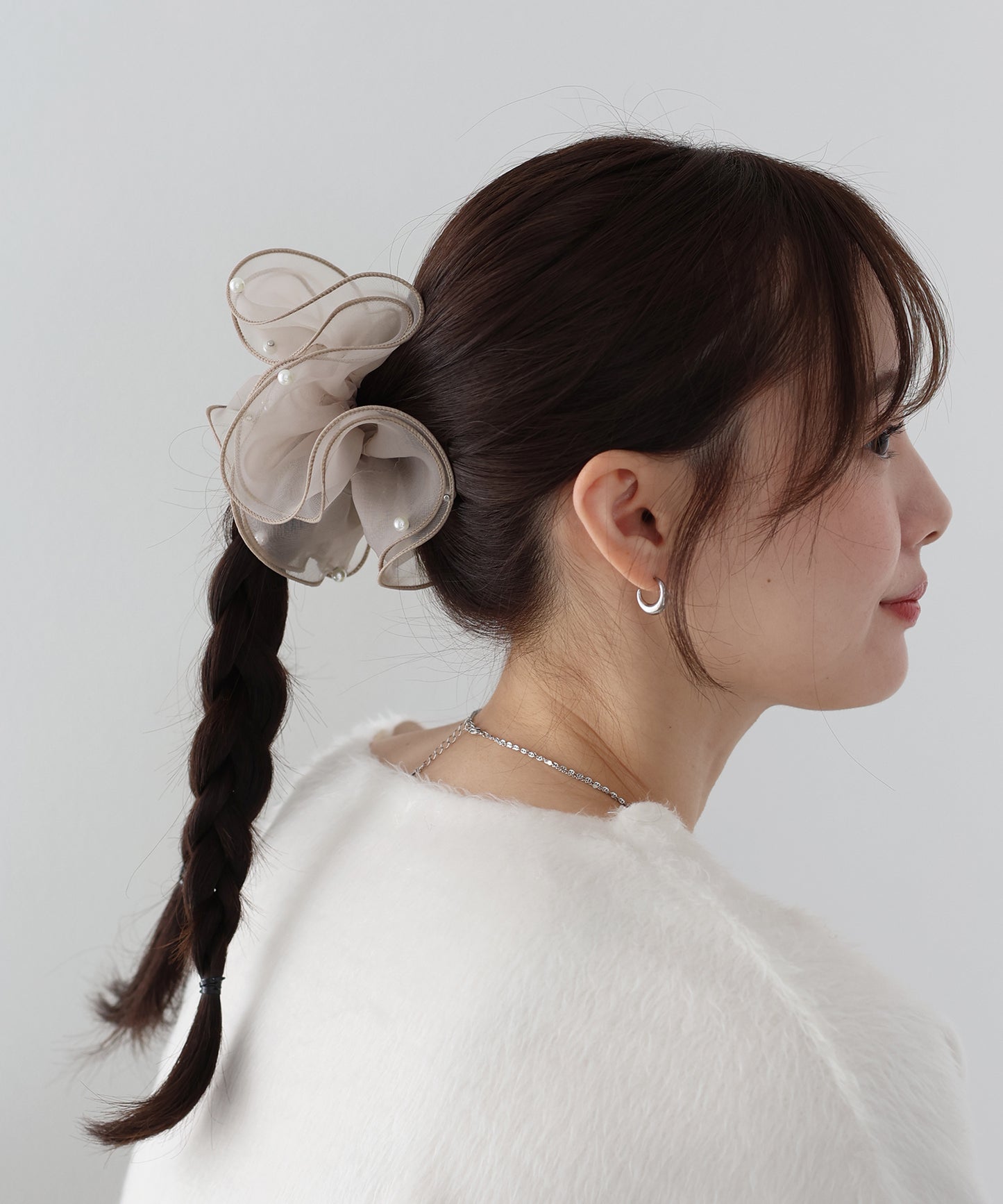 オーガンジーパールシュシュ【ネコポス】