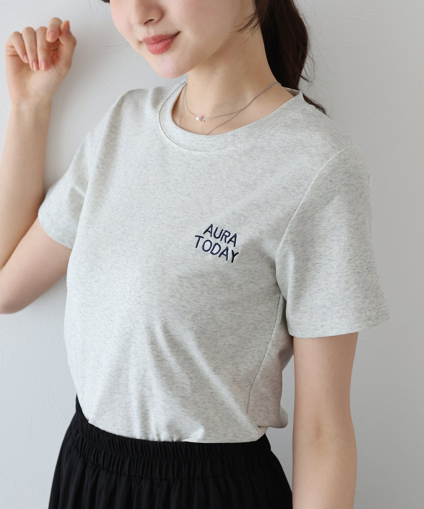 【TIME SALE】ワンポイントロゴ刺繍Tシャツ【ネコポス】