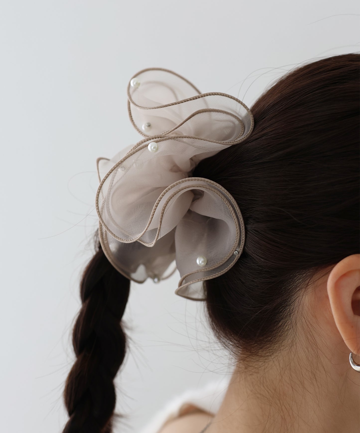 オーガンジーパールシュシュ【ネコポス】