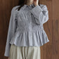 ペプラムシャーリングシャツ