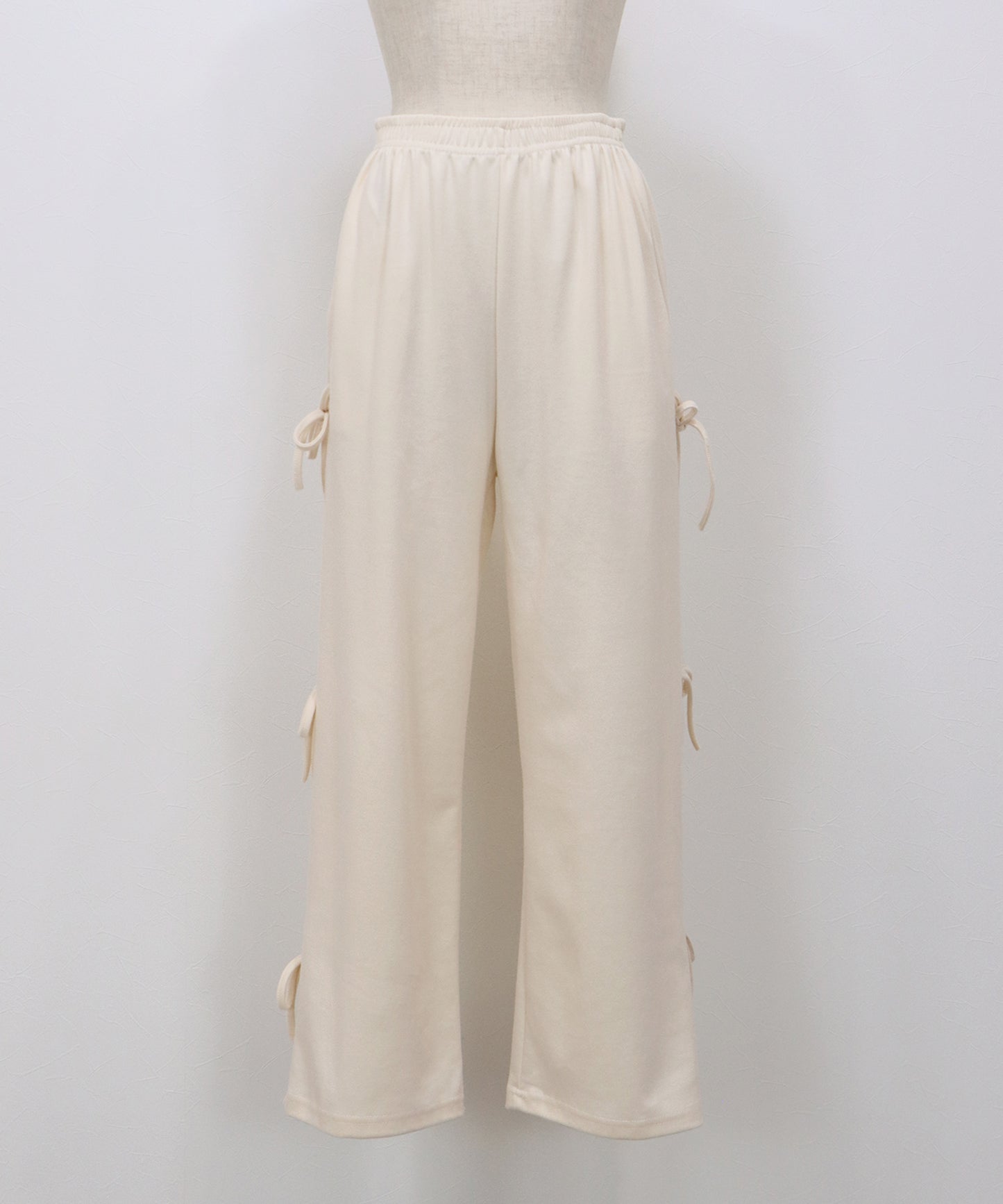 【早割5％OFF】サイドリボンスウェットパンツ