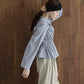 ペプラムシャーリングシャツ