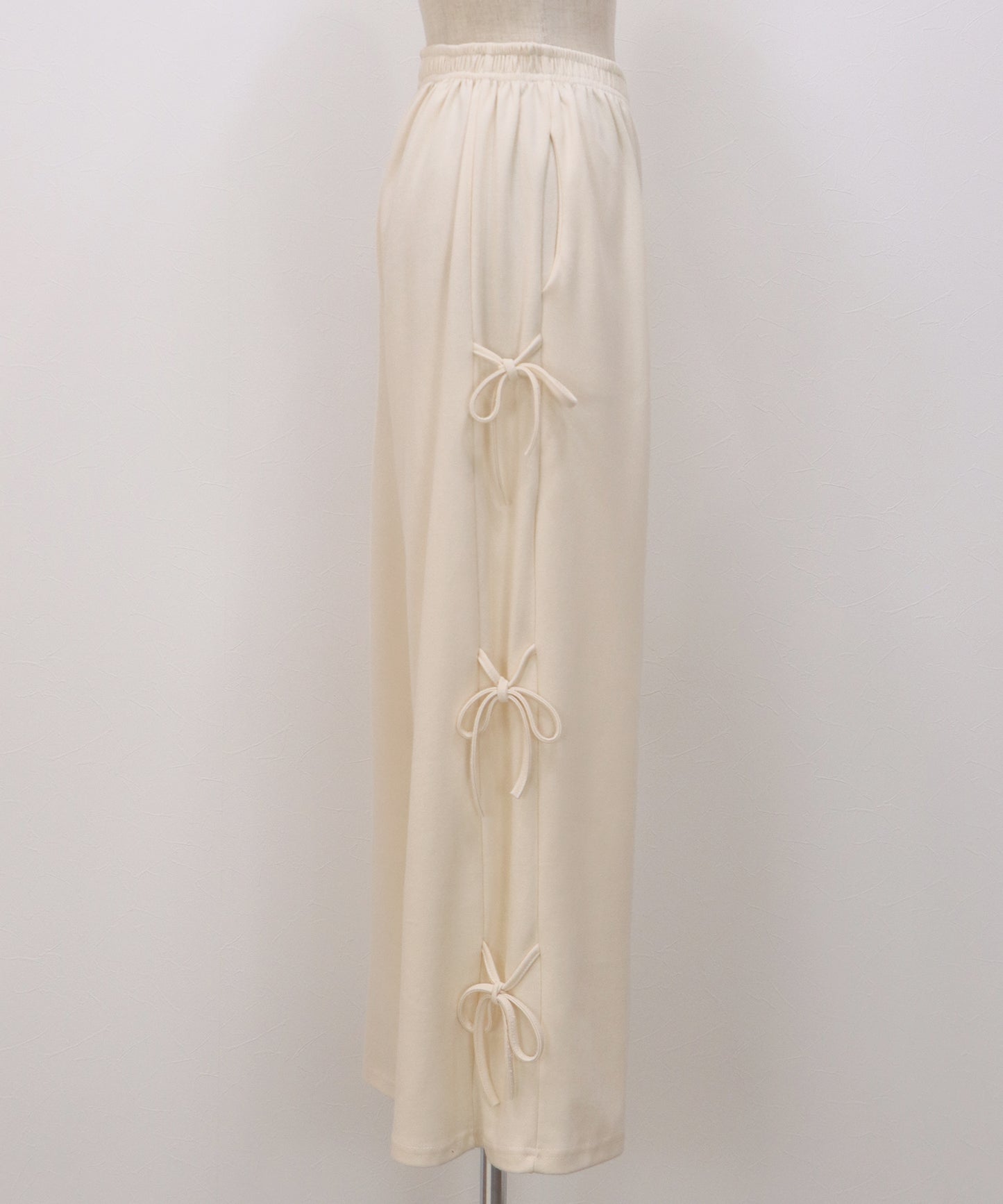 【早割5％OFF】サイドリボンスウェットパンツ