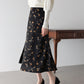 フラワープリント マーメイドスカート
