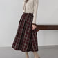 丈が選べるチェックロングスカート
