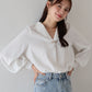 【早割5％OFF】パールモチーフブラウス【ネコポス】