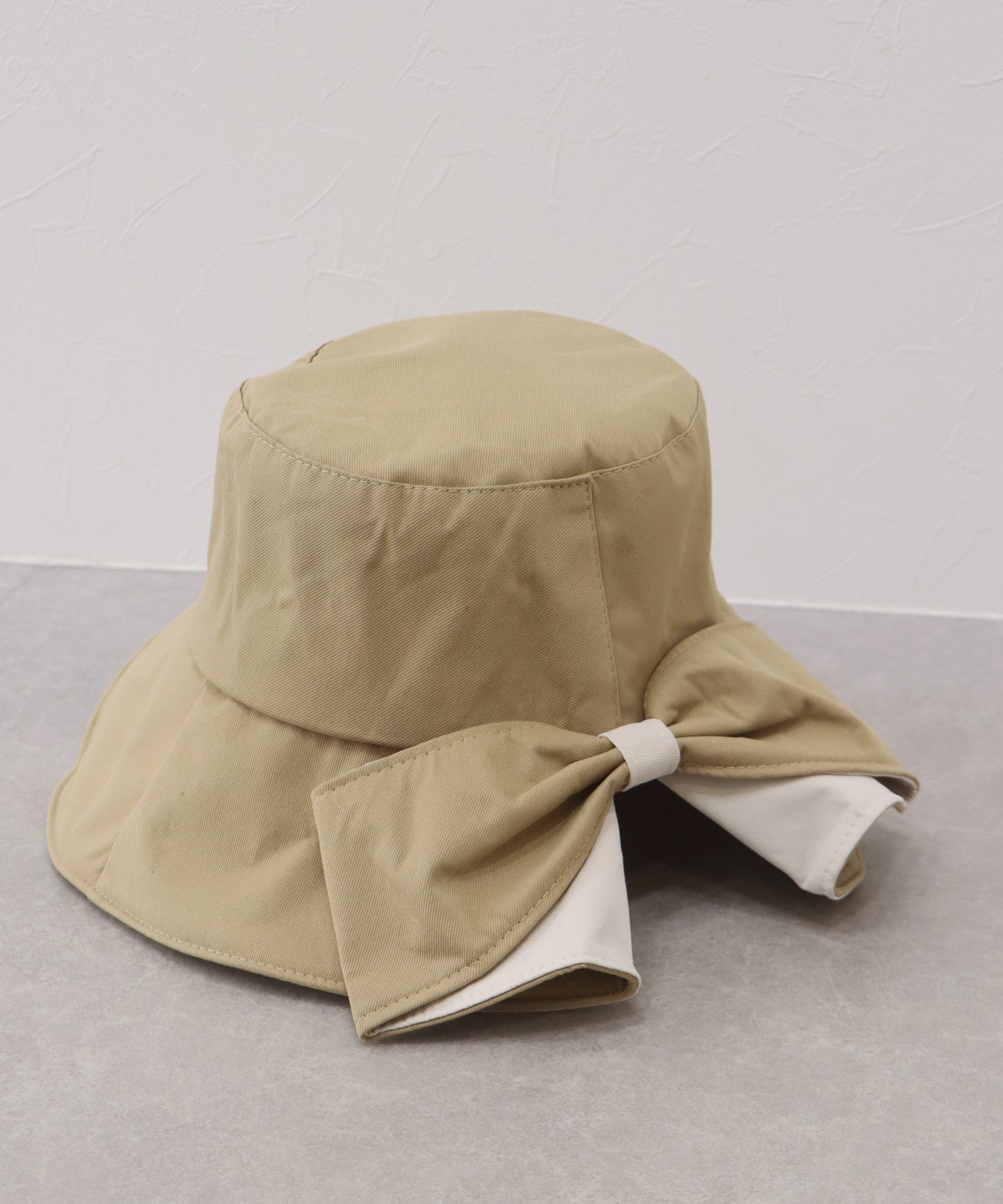 【早割5％OFF】バイカラーバックリボンハット【ネコポス】