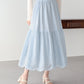 コットンレースティアードスカート