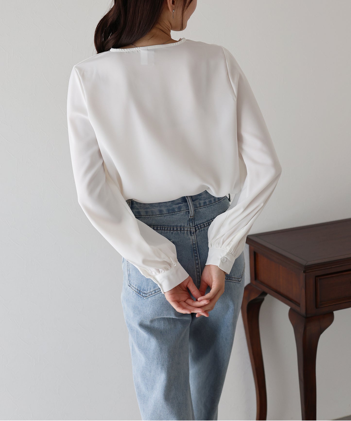 パールモチーフブラウス【ネコポス】