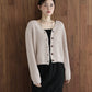 スラブニットＶネックカーディガン