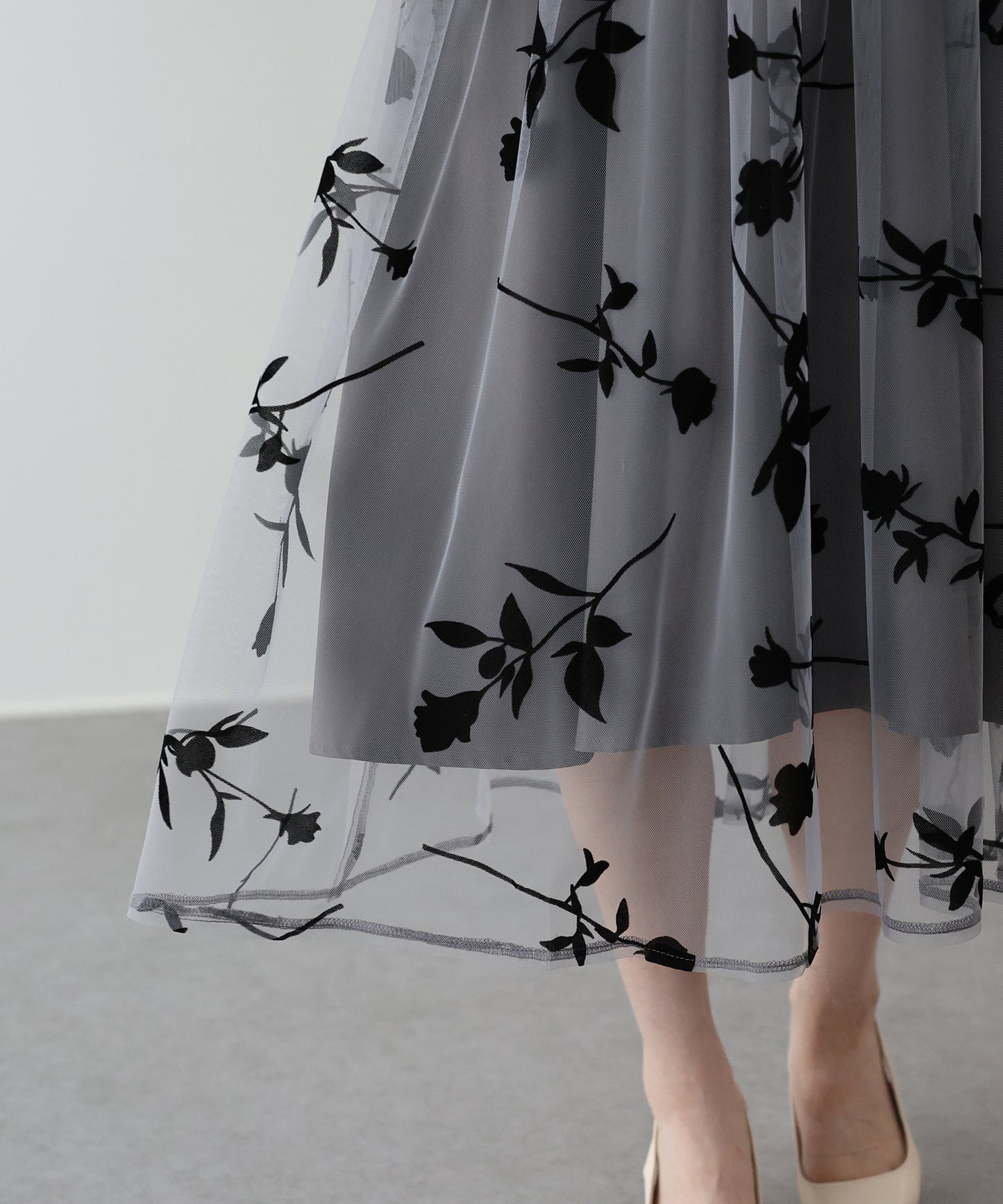 【TIME SALE】バックリボンレースパーティードレス