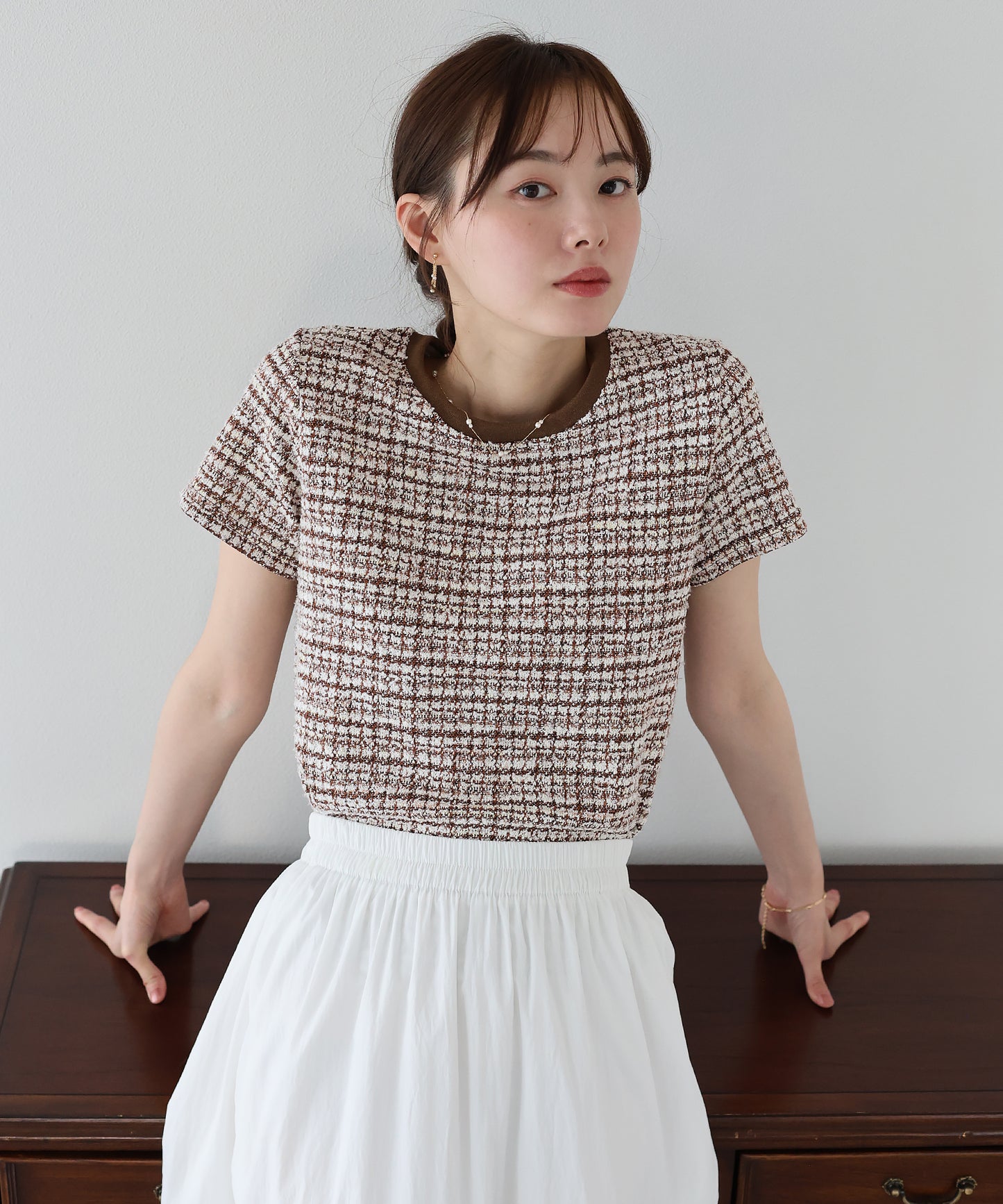 ツイードTシャツ【ネコポス】