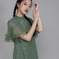 일본제 지오메트릭 체인 레이스 드레스