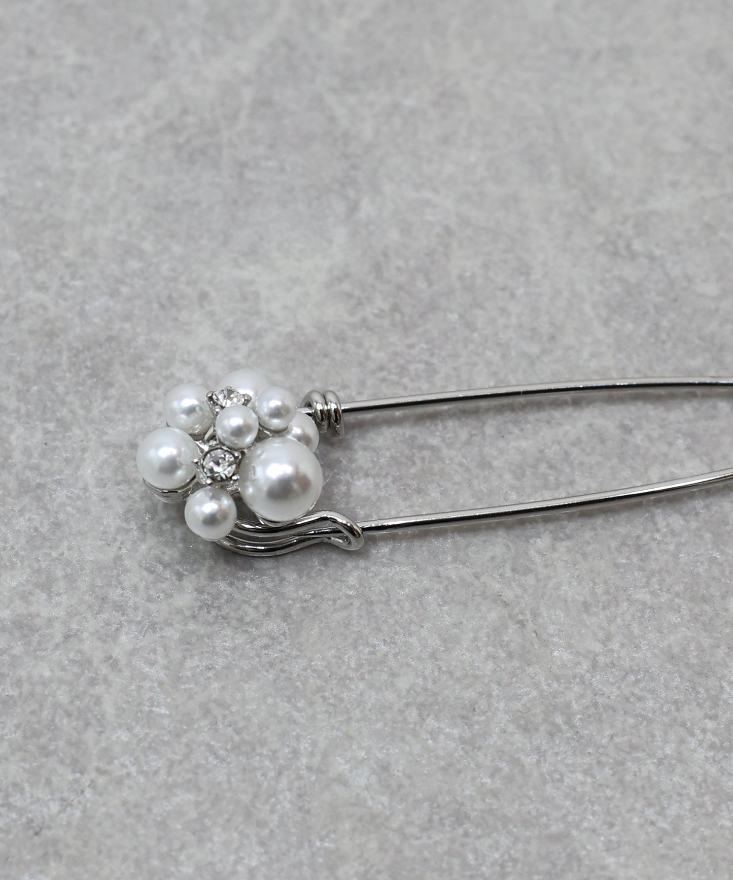 【早割5％OFF】パールビジューキルトピンブローチ【ネコポス】