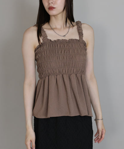 【SALE】ギャザーキャミビスチェ[J by blue]【ネコポス】