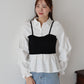 【早割5％OFF】ビスチェレイヤードコーデュロイシャツ