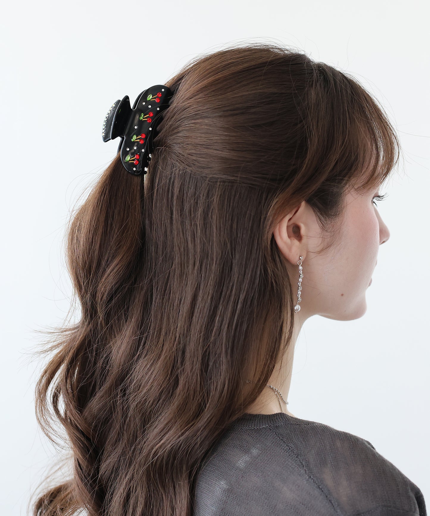 チェリービジューヘアクリップ【メール便】