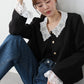 【早割5％OFF】《2サイズ展開/ 2WAY》ビジューレース付ノーカラージャケット