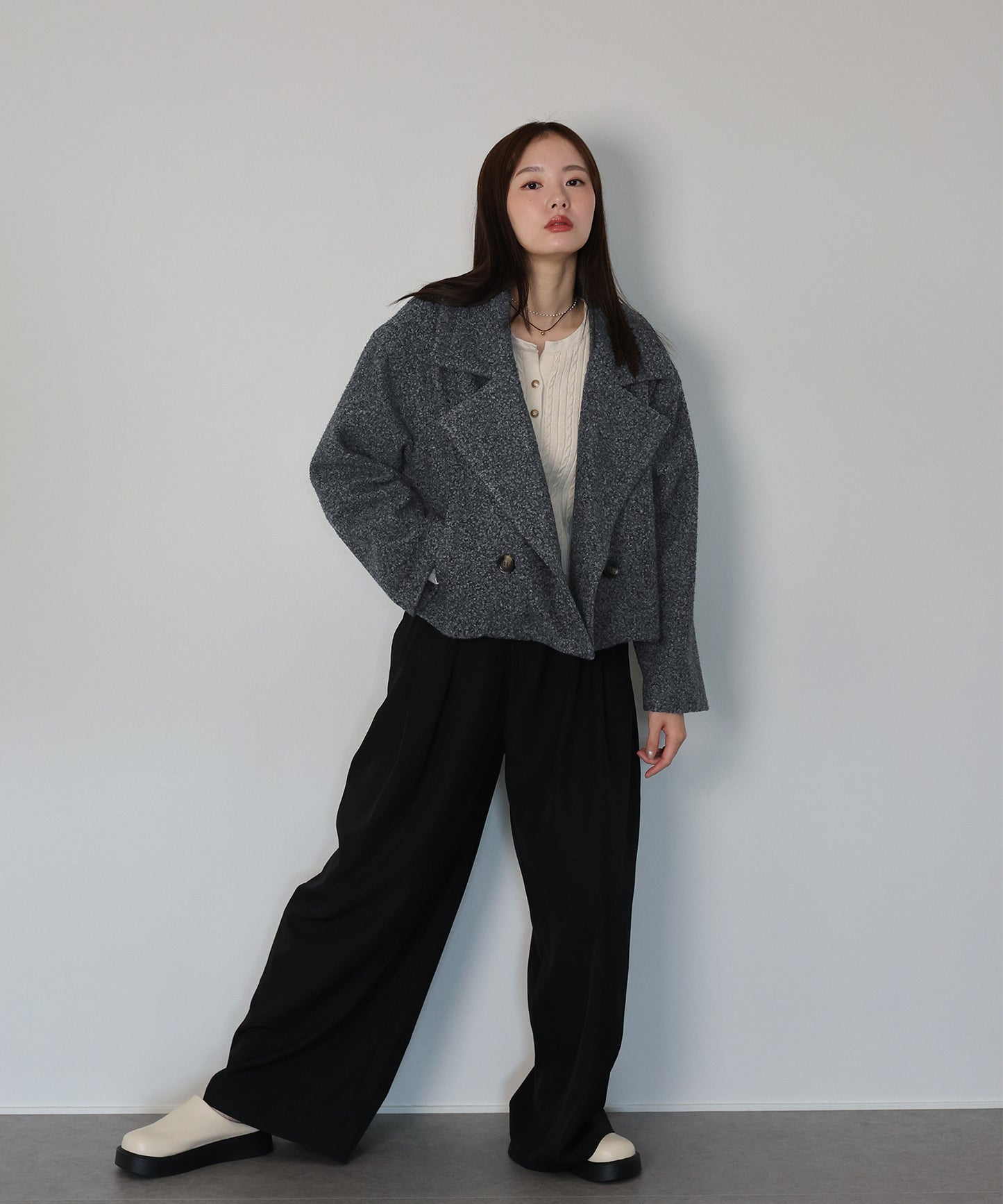 プードルボアショートコート