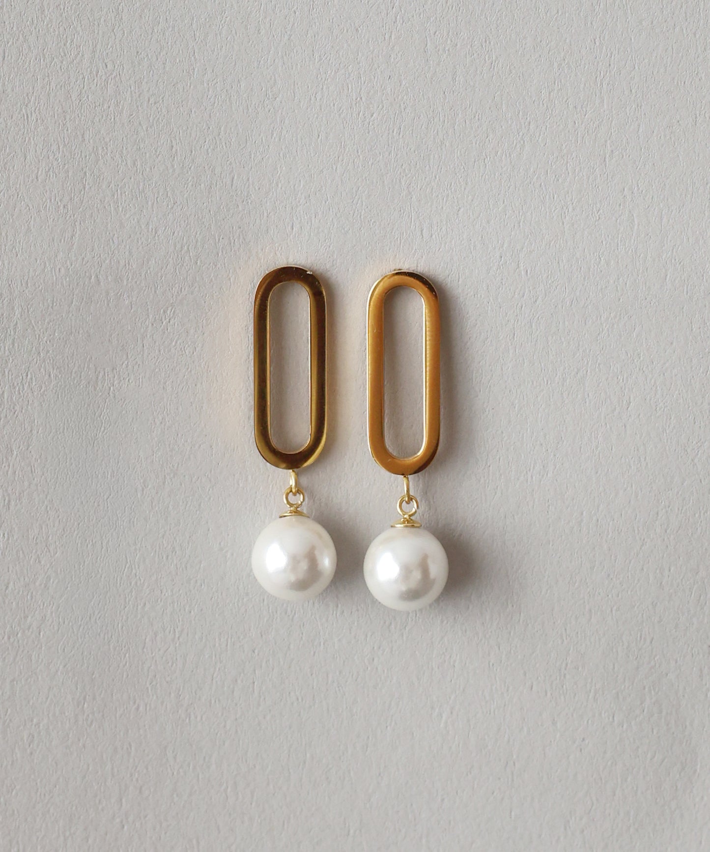 【早割5％OFF】メタルパールピアス / サージカルステンレス【ネコポス】