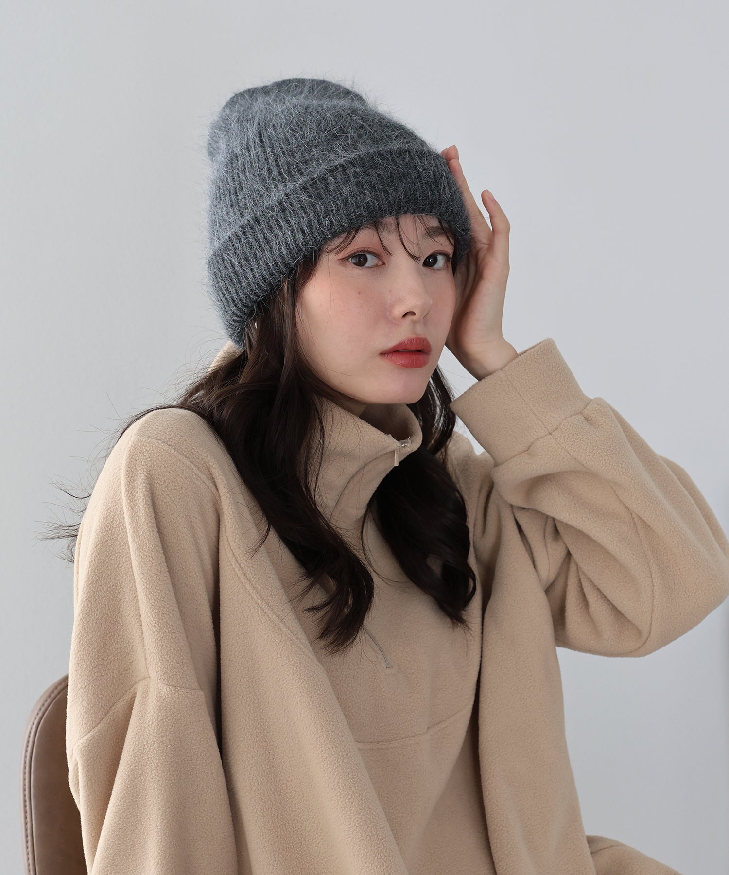 アンゴラニットビーニー 帽子【ネコポス】 – BLUE ONLINE