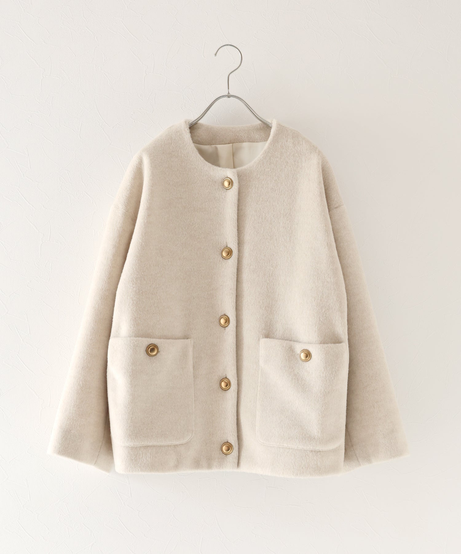 金ボタンウールシャギーコート[J by blue] – BLUE ONLINE