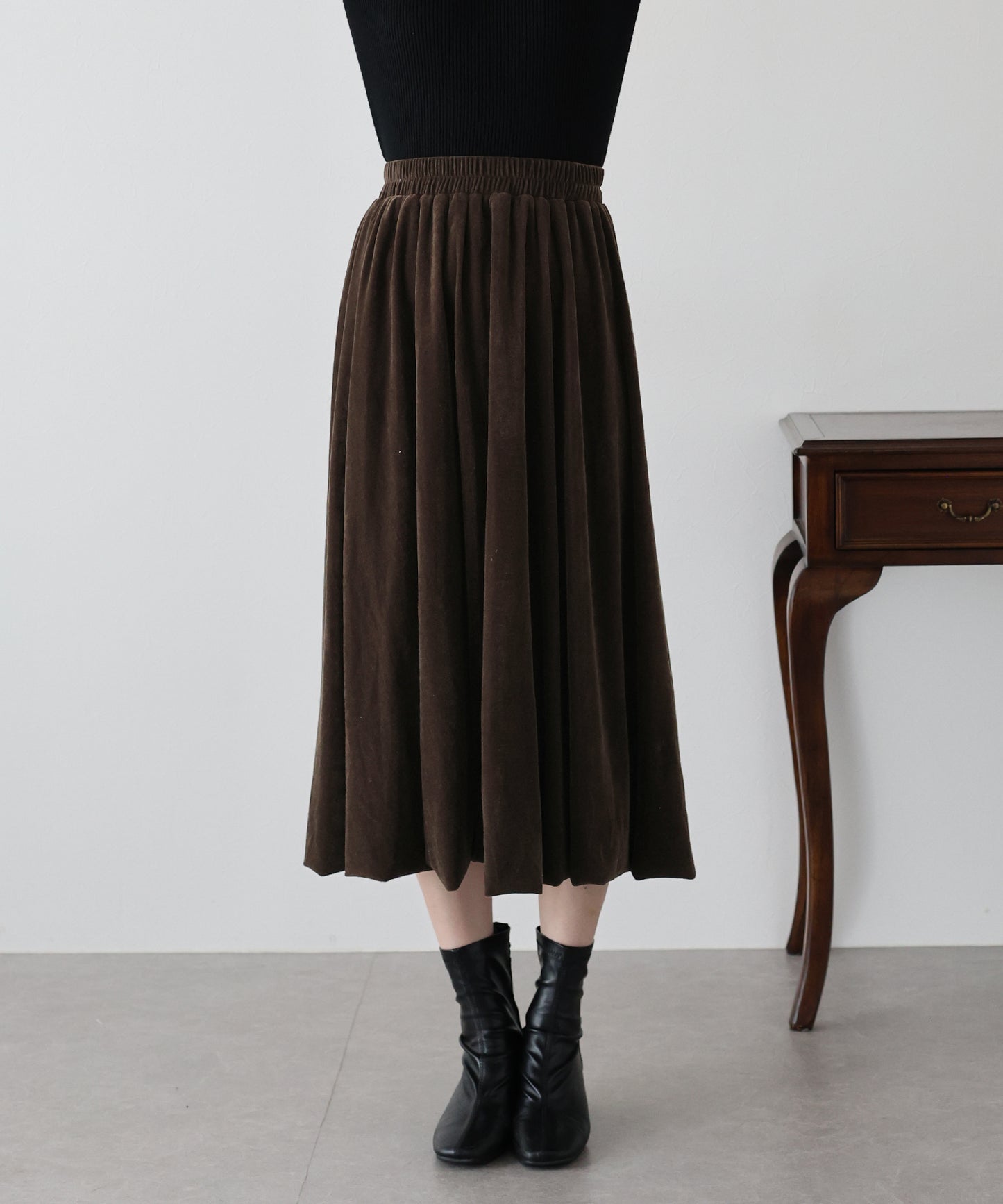 ベロアバルーンスカート