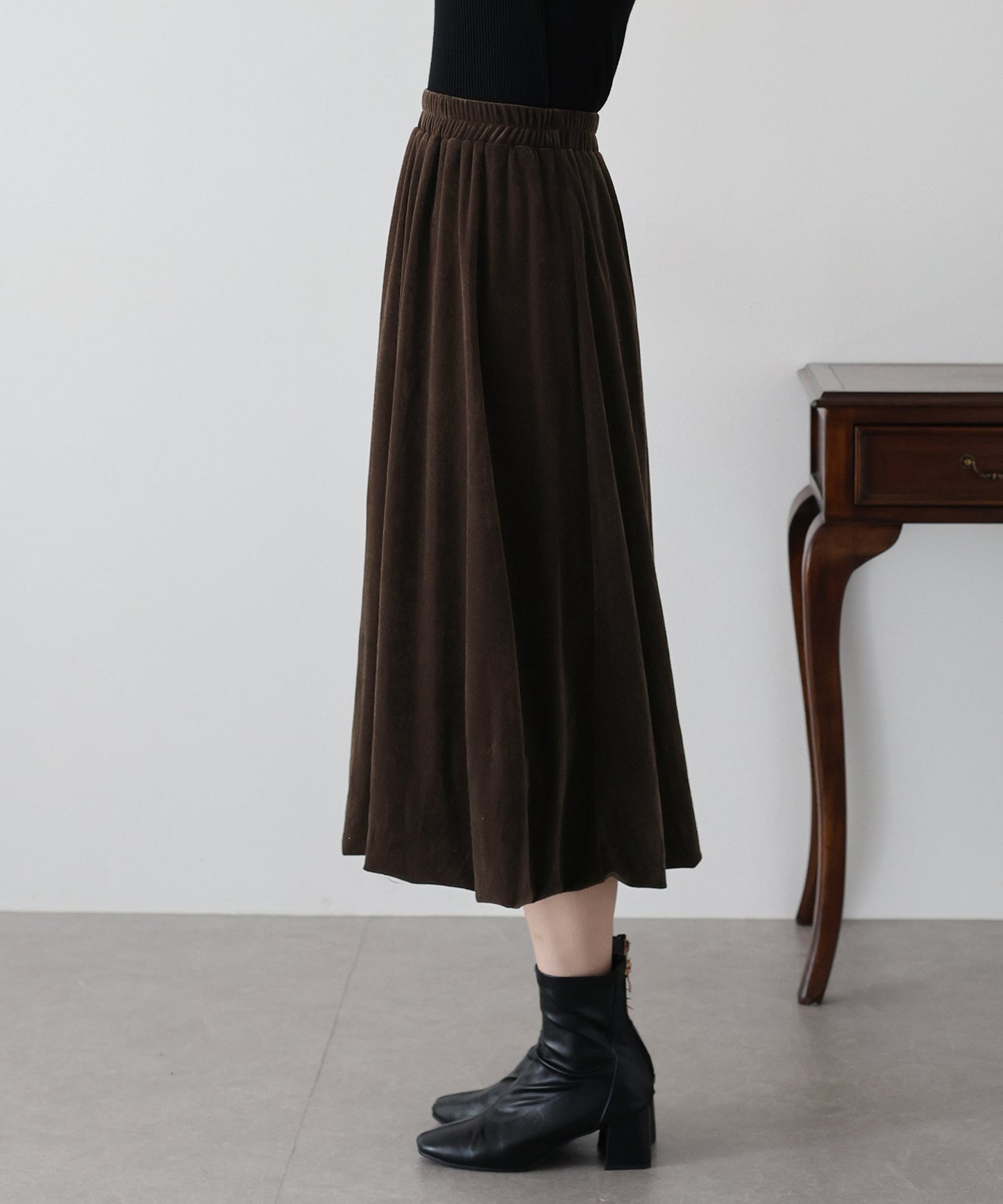 ベロアバルーンスカート