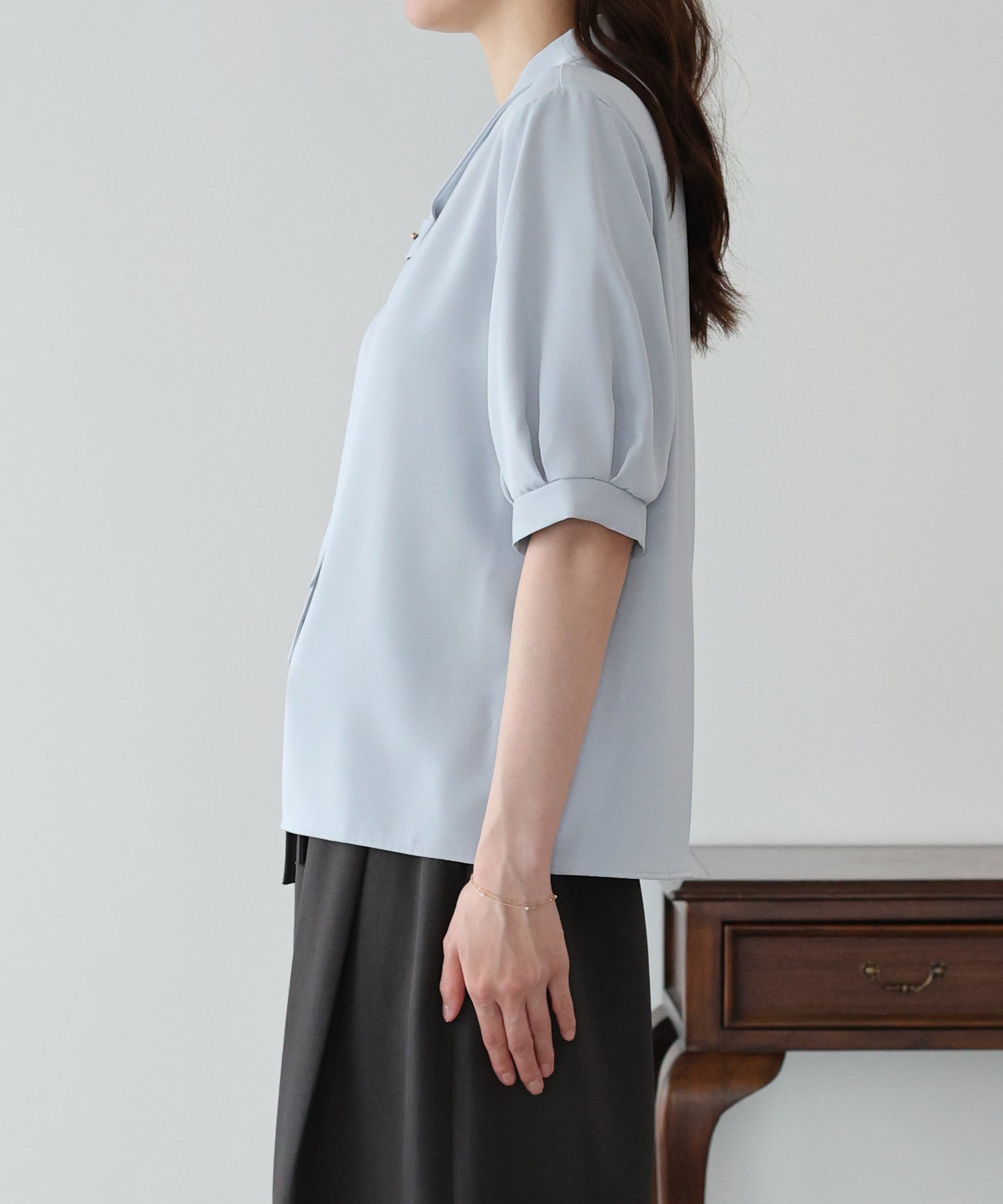 【早割5％OFF】メタルバーボウタイブラウス【メール便】