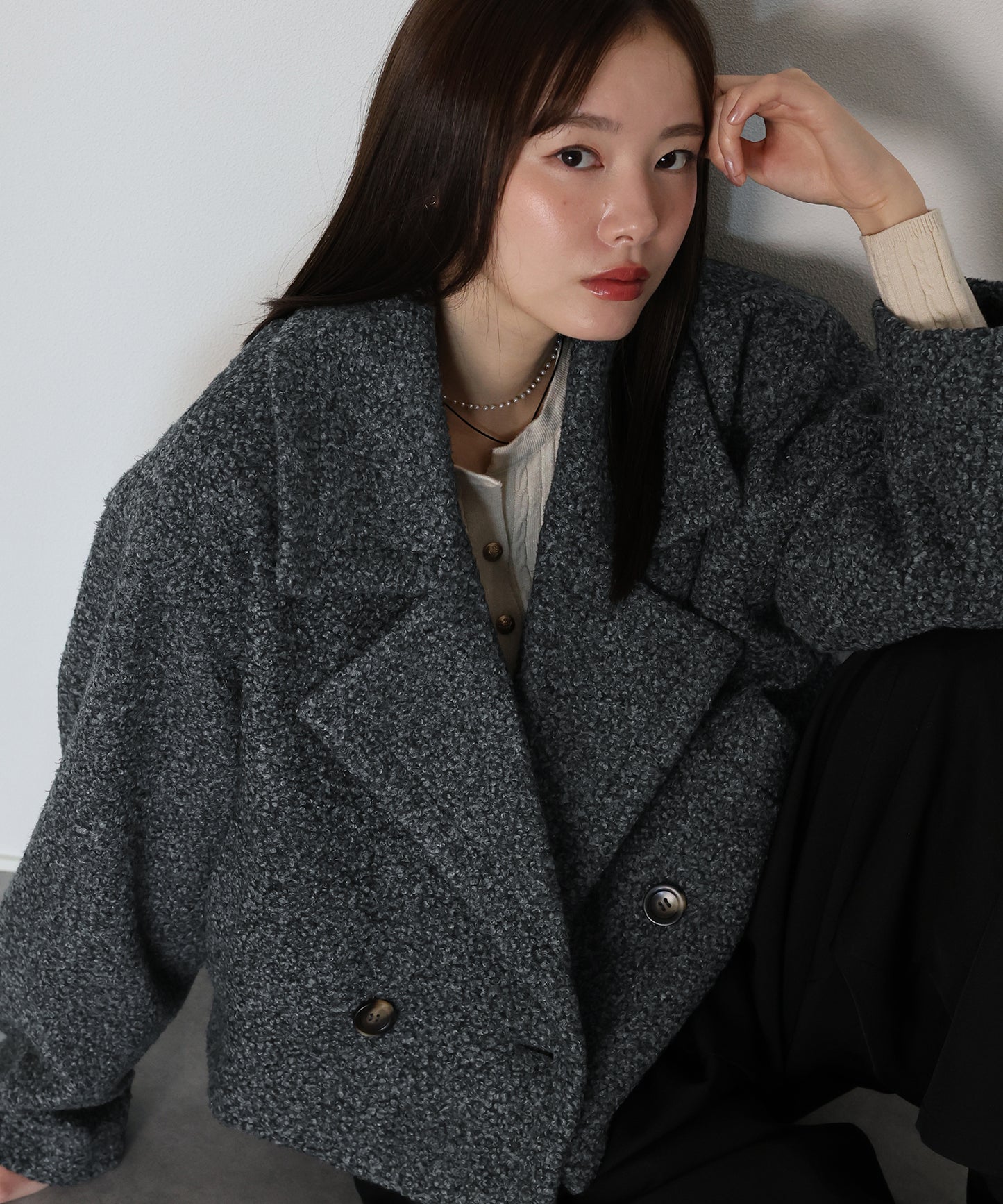 プードルボアショートコート